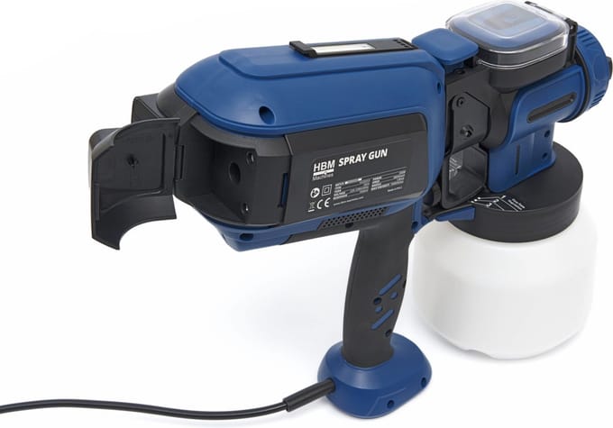Elektrische verfspuit 550 Watt, 1500 ml, met LED licht