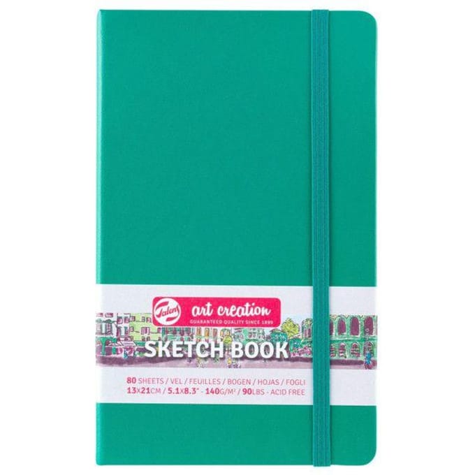 Schetsboek Talens Art Creation 80 vel 140gr 130x210mm woudgroen