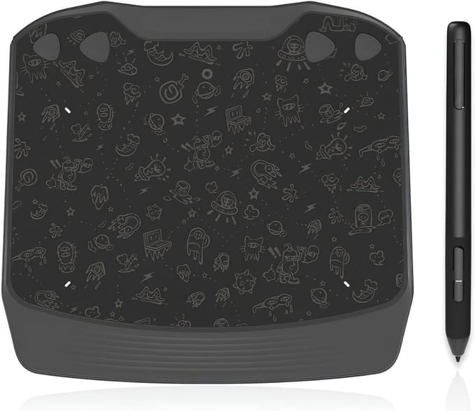 DnA® Tekentablet - Teken Tablet - Tekenpad - Zwart - 19cm x 18cm x 1cm