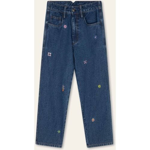 Oilily Paper Broek- maat42 Blauw indigo