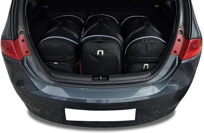 SEAT LEON HATCHBACK 2005-2012 3-delig Reistassen Op Maat Auto Interieur Kofferbak Organizer Accessoires