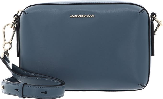 MANDARINA DUCK Leren Schoudertas Luna Crossover Stormy Weather Donkergrijs