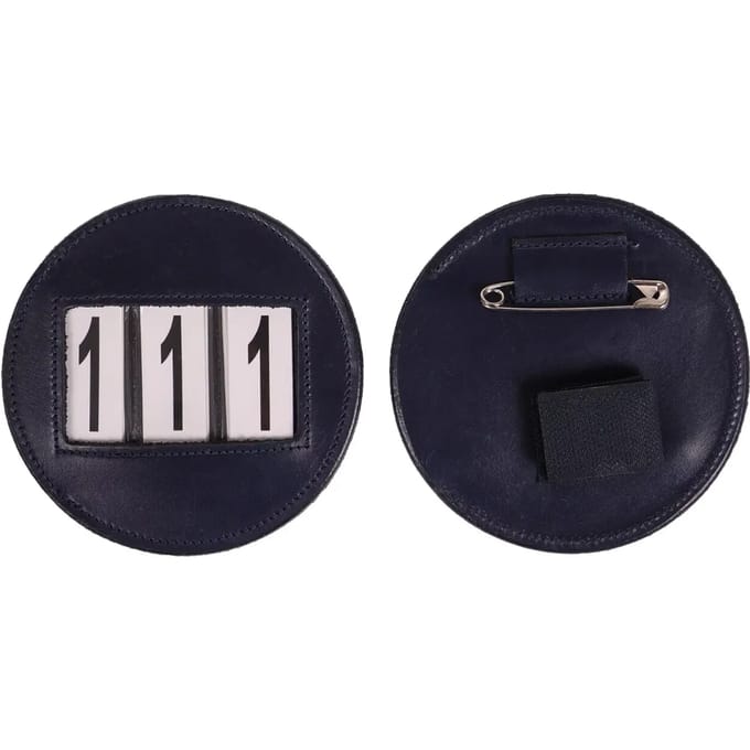 QHP Startnummer Modeste Rond Navy - One size size