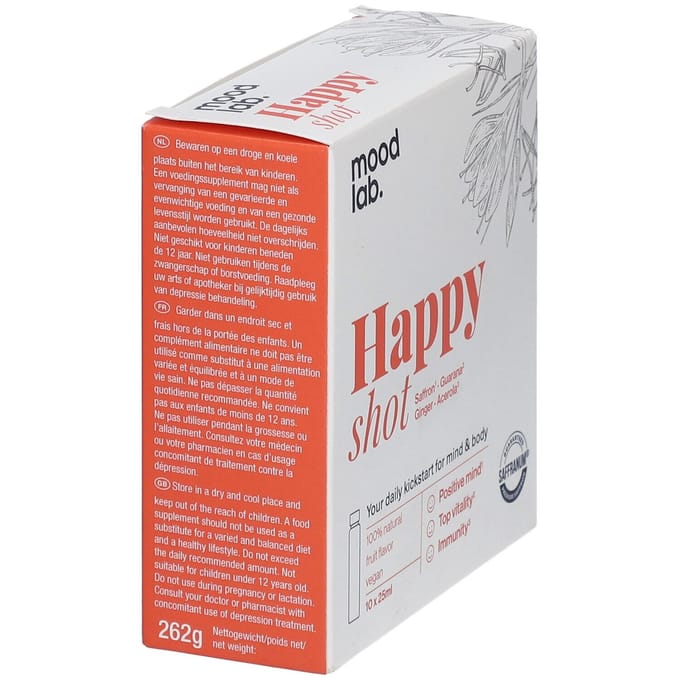 Moodlab Happy Shot 10x25 Drinkbare ampoules