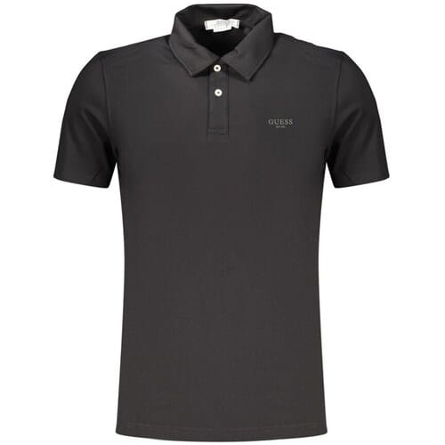 Guess Essential Korte Mouw Poloshirt Zwart M Man