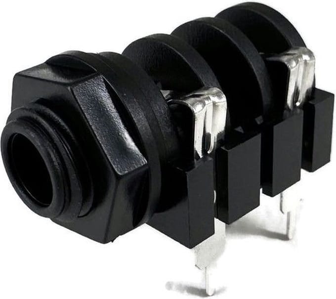 6.35MM Mono Jack chassisdeel Socket Jack PCB Pins