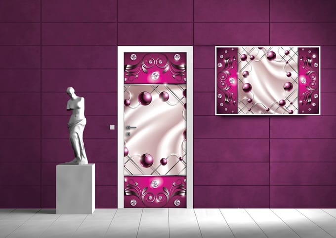 Pink Diamond Abstract Modern Photo Wallcovering