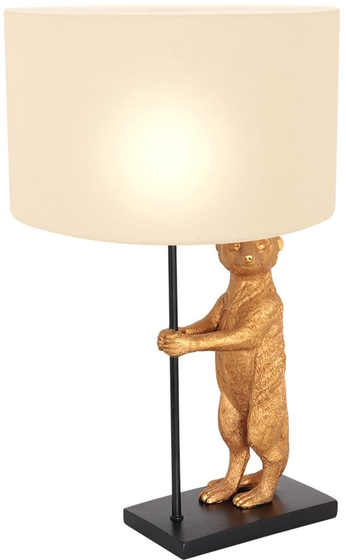 Anne Lighting tafellamp Animaux - zwart - metaal - 30 cm - E27 fitting - 8225ZW