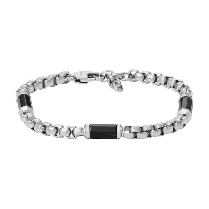 Fossil JF04604040 Heren Armband - Zilverkleurig