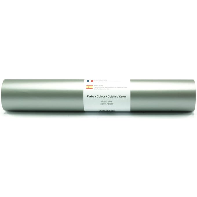 Zelfklevende vinyl folie - Zilver-Mat