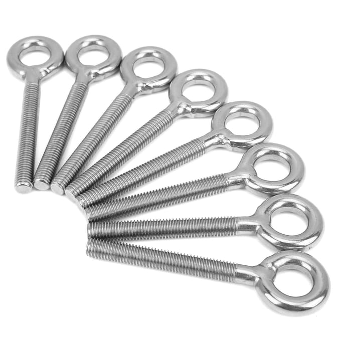 8 stuks M8 Oogbout RVS Ringbouten Machinegelast Gesloten Schroefdraad Oogschroefbouten
