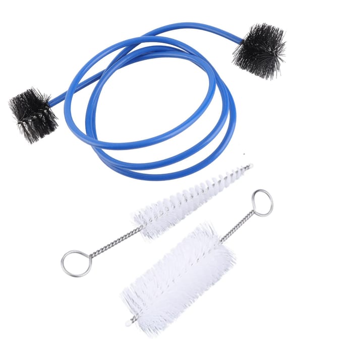 Trompetreinigingsborstelset, muziekinstrumentonderhoud, accessoire wit