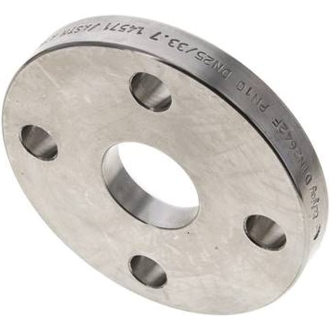 Losse Flens DN25-PN10 RVS 1.4571 DIN 2642 Volledig Materiaal