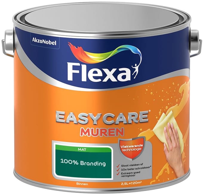 Flexa - Easycare Muren - 100% Branding - Mengverf - 2,5 L