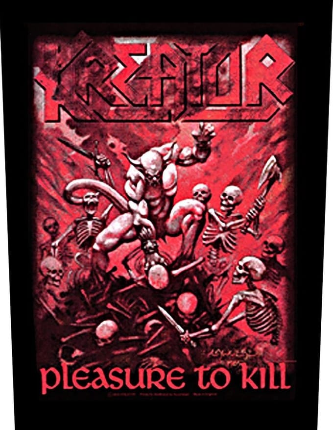 Kreator ; Pleasure To Kill ; Rugpatch