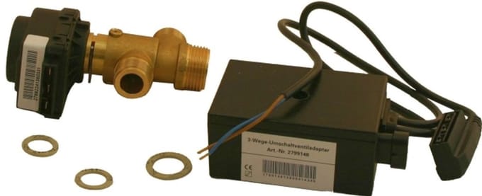 Wolf Driewegklep met adapterprint voor GG/GU-2/GB, 8601950