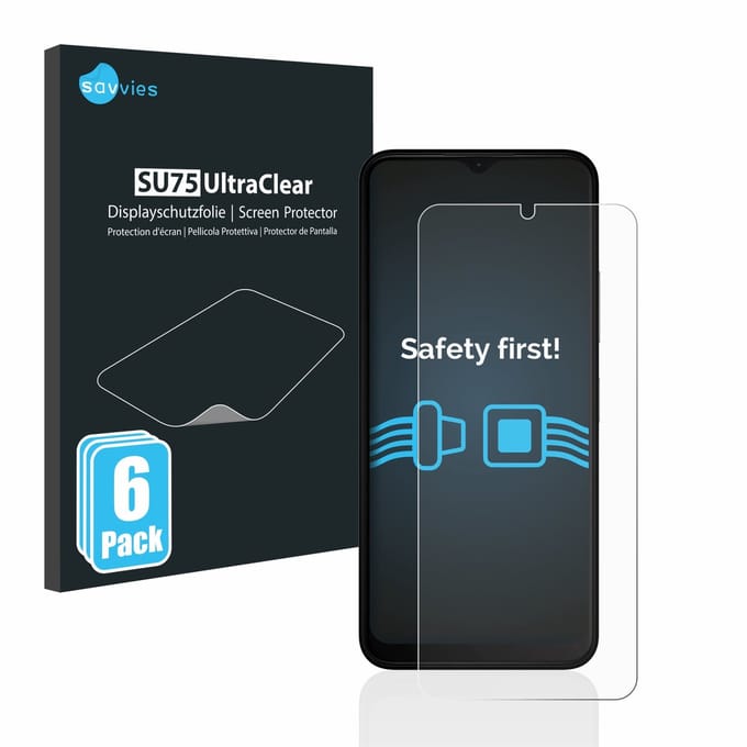 Savvies - Screenprotector voor Nokia C32 - Folie Beschermfolie transparant 6 Stuks