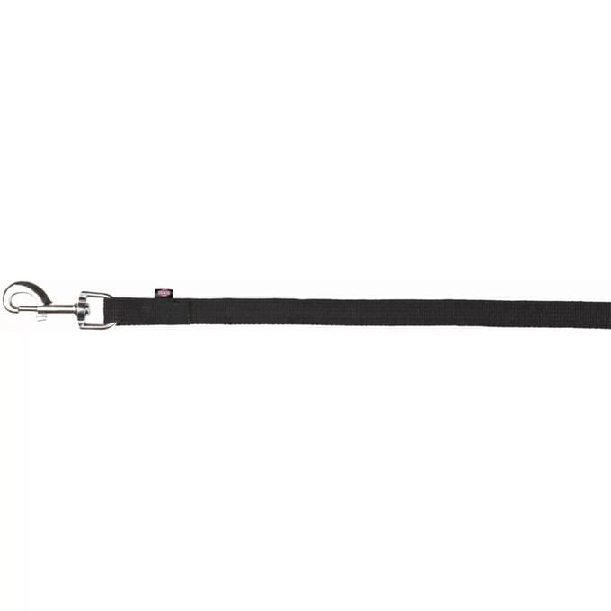Trixie - Hondenriem - Sleeplijn - Singelband - Zwart - 15 mX2 cm
