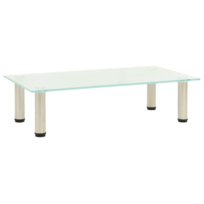 vidaXL - Tv-meubel - 60x35x17 - cm - gehard - glas - mat