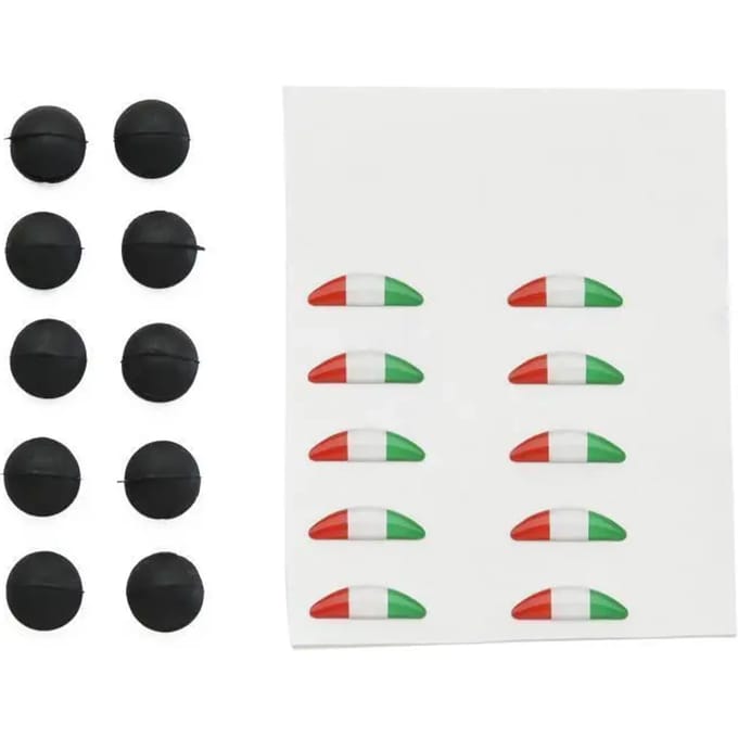 Tricolore stickerkit + rubber kapje Brembo