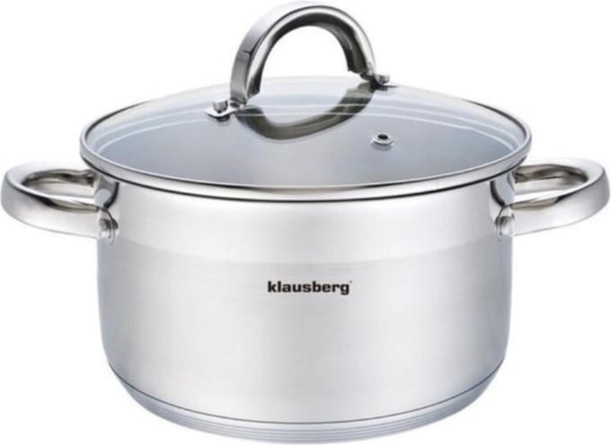 Klausberg 7128 - kookpan met deksel - 8,0L - Ø28 cm