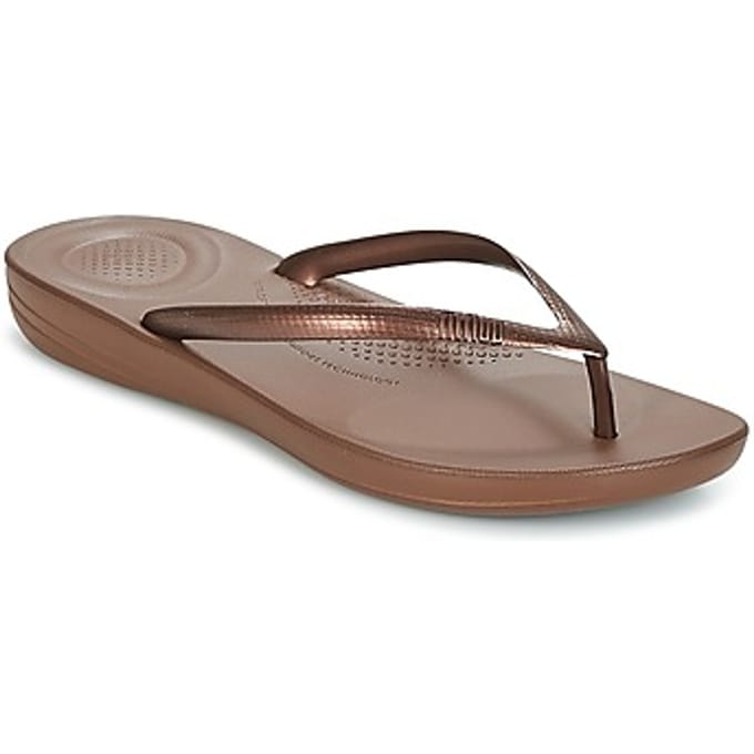 FitFlop Iqushion Ergonomic Flip-Flops TPU Dames Slippers - Bronze