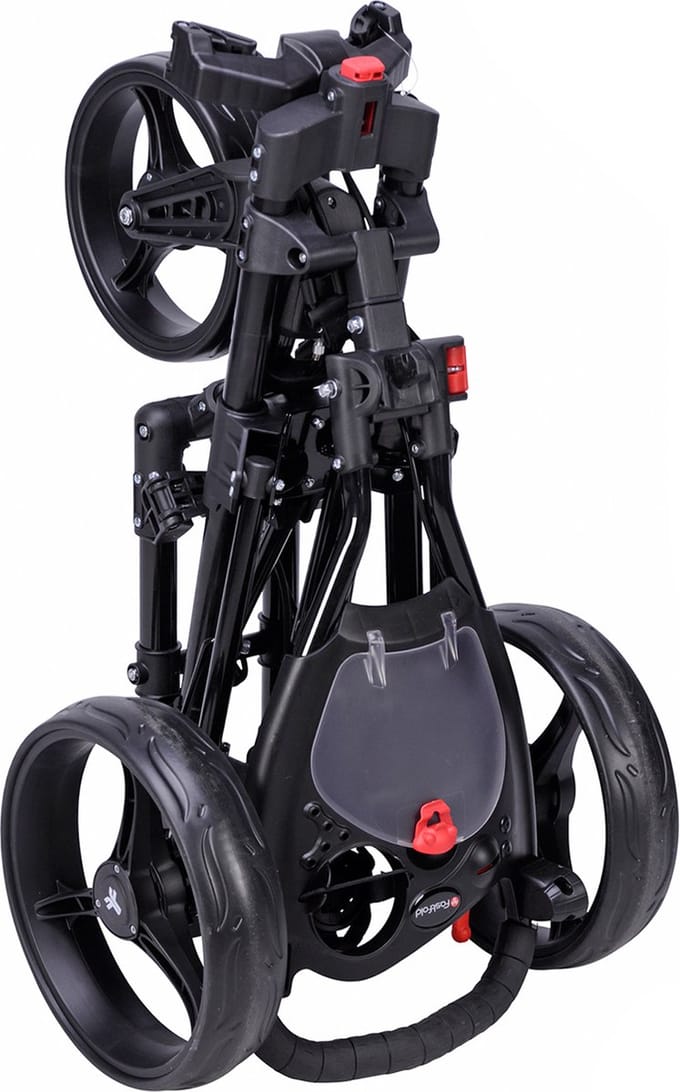 FastFold Flex 360 Golftrolley - Charcoal Zwart