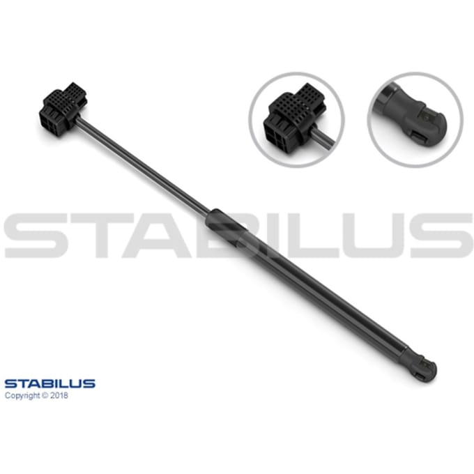Gasveer, motorkap STABILUS 645787 links