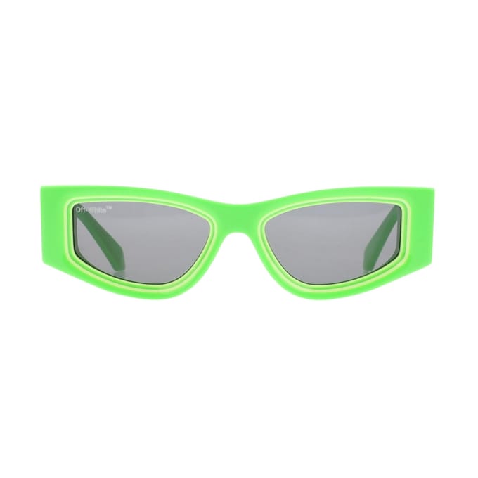 Off White Andy geometrische zonnebril (Groen)