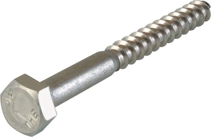 Zeskant houtschroeven DIN 571 SUKI international 6x 50 / 25st RVS