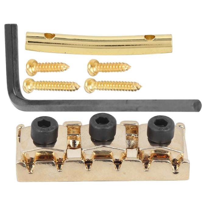 Elektrische Gitaar String Lock Moer met Headstock String Retainer Bar Schroef Zeskant Sleutel