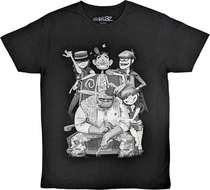 Gorillaz - George Spray Heren Tshirt - S - Zwart