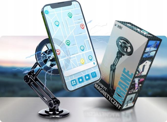 Aluminium Magneet Telefoonhouder Auto - Verstelbaar & Sterk