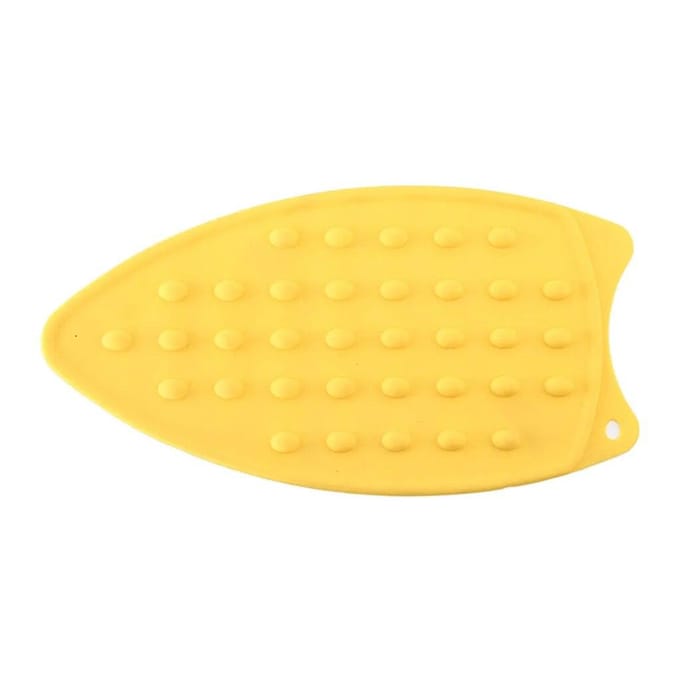 Iron Pad Draagbare Siliconen Strijkijzer Rust Pad Placemat Voor Strijkplank Hittebestendige Strijkijzer Tafelmat geel