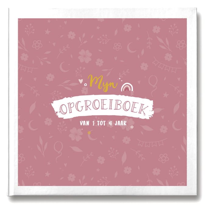 Maan Amsterdam Opgroeiboek Baby Kind 1 tot 4 jaar - Roze - Unisex