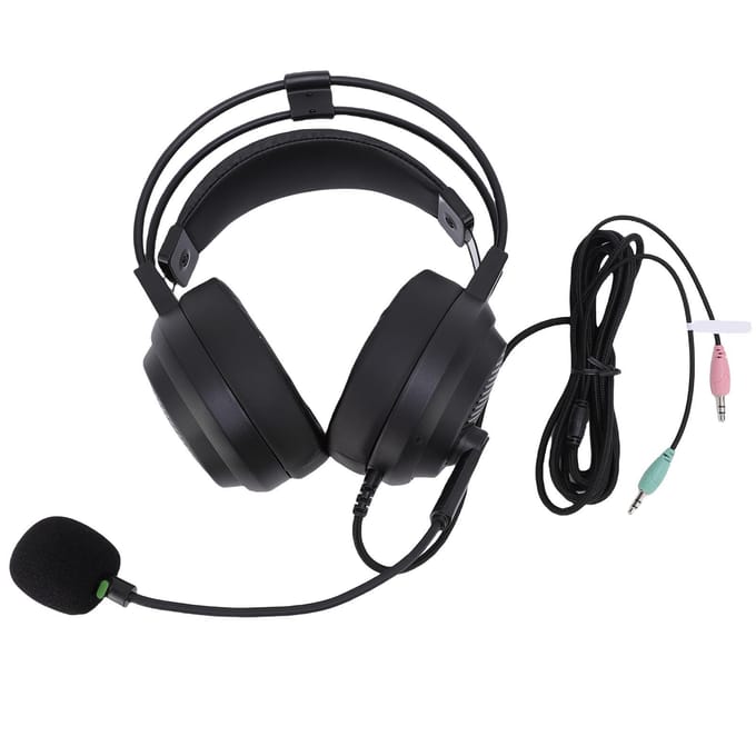 Over-Ear Koptelefoon Adaptieve Dubbele Balkstructuur Comfortabele Bedrade Headset met Microfoon voor
