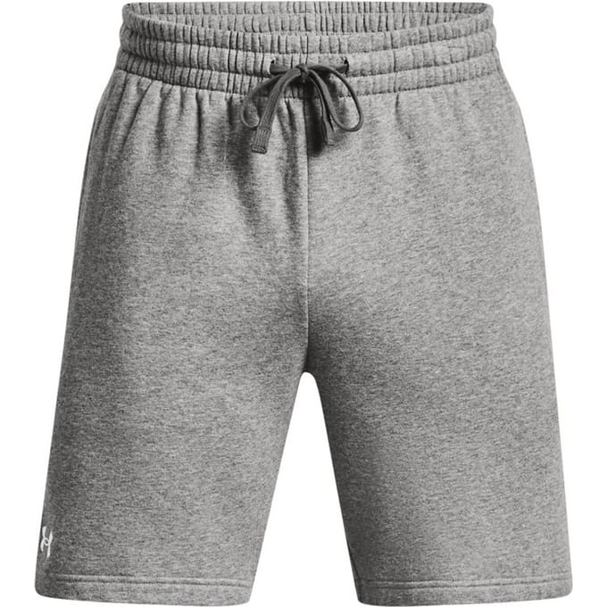 Under Armour Heren Rival Fleece Korte Broek (Kasteel Rots/Wit)