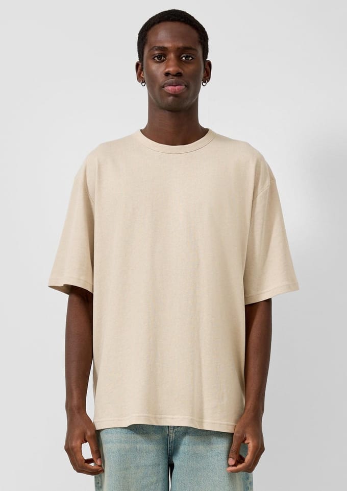 s.Oliver -qs T-shirts Beige Taglia: L | Magliette basic Outlet | Uomo | Marrone