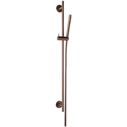Herzbach DESIGN iX PVD shower wall bar set seven round 90 cm 21.922700.1.39
