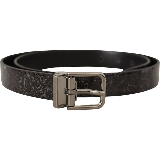 Leren Riem met Zilveren Gesp