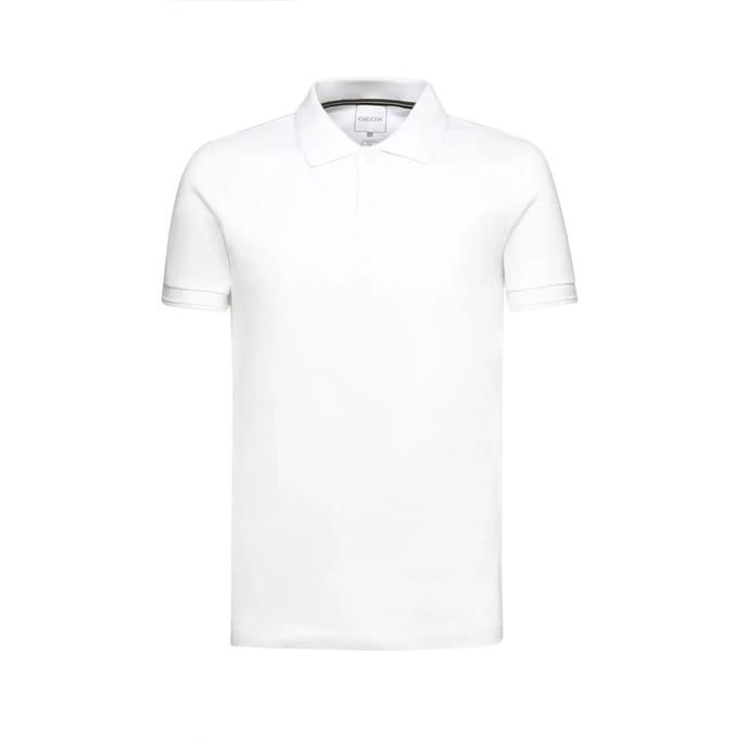 Geox Stretch A Korte Mouw Poloshirt Wit L Man