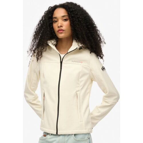 Superdry Klassieke Trekker-jas met Capuchon White Grootte: 46