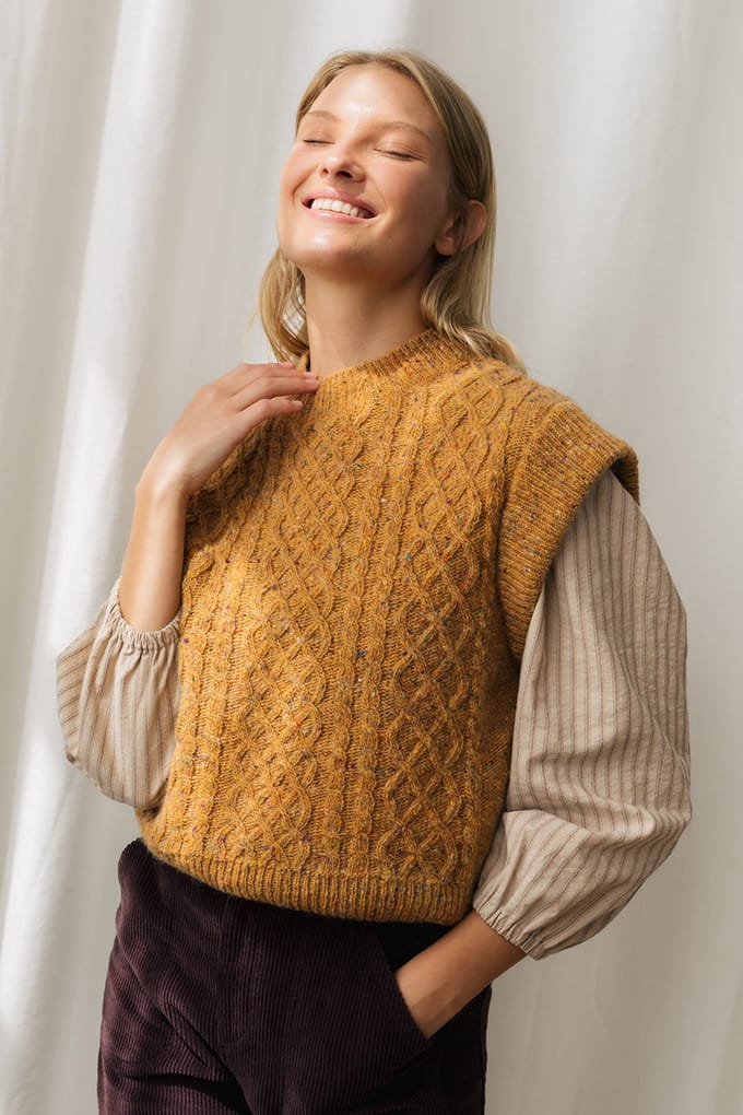 TWOTHIRDS Annalong Knit Mustard Taglia: S | Maglioni a maglia Outlet | Donna | Giallo