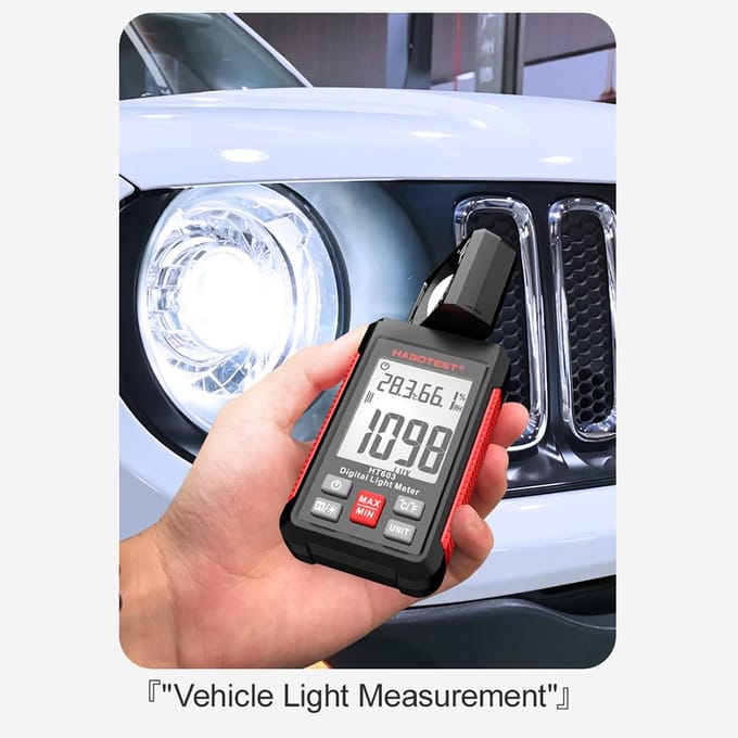 HABOTEST HT603 Digitale Luxmeter Lichtmeter 200.000 Lux Digitale verlichtingsmeter met LCD