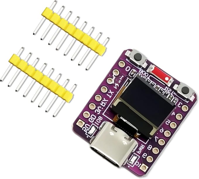 Ontwikkelbord met 0.42 Inch OLED Display voor ESP32-C3 Mini Module, Ondersteunt 2.4G WiFi en Bluetooth, Ideaal voor IoT Projecten en Prototyping