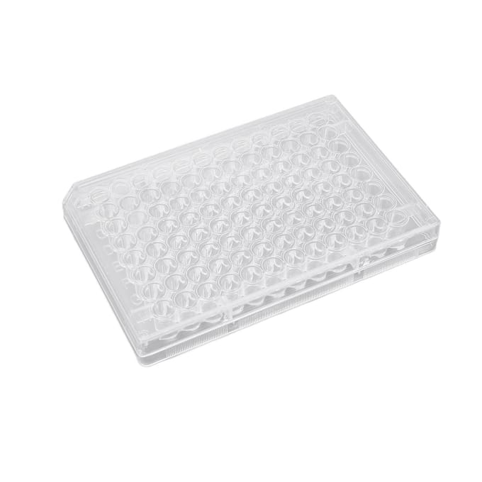 10 stuks Weefselkweekplaat 96-putjes Helder Polystyreen Celgroei Kweekplaat met Plastic Deksel voor Laboratorium Flat Bottom white