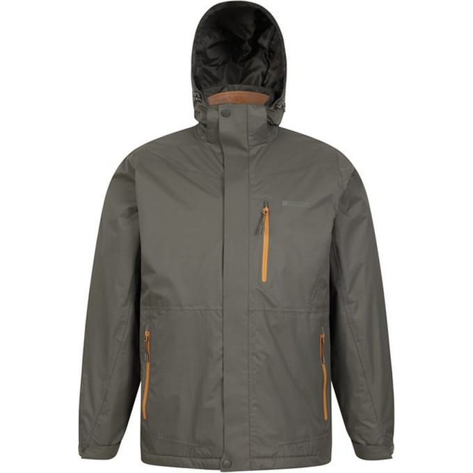 Mountain Warehouse Heren Bracken Extreme 3 in 1 Waterdichte Jas (Donkergroen)