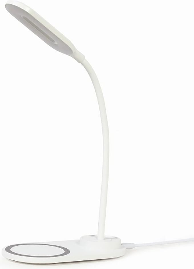 Bureaulamp - leeslamp - Dimbaar - LED - Wireless Charger -  met draadloze oplader voor smartphone - flexibele arm