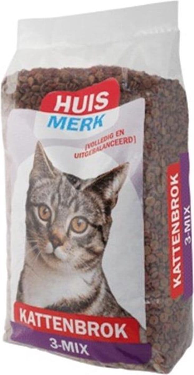 Huismerk Kattenvoer 3-mix - 10kg