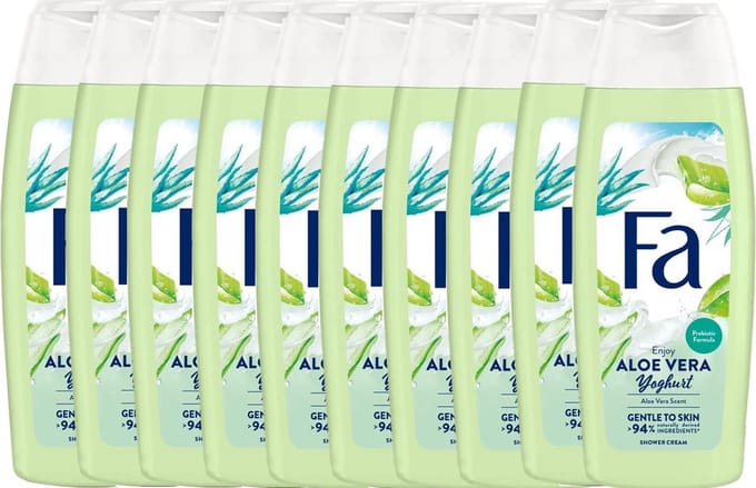 Fa Douchecreme Aloe Vera Yoghurt - Voordeelpak 10 x 250 ml